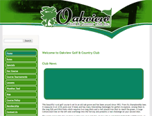Tablet Screenshot of oakviewgolf.ca